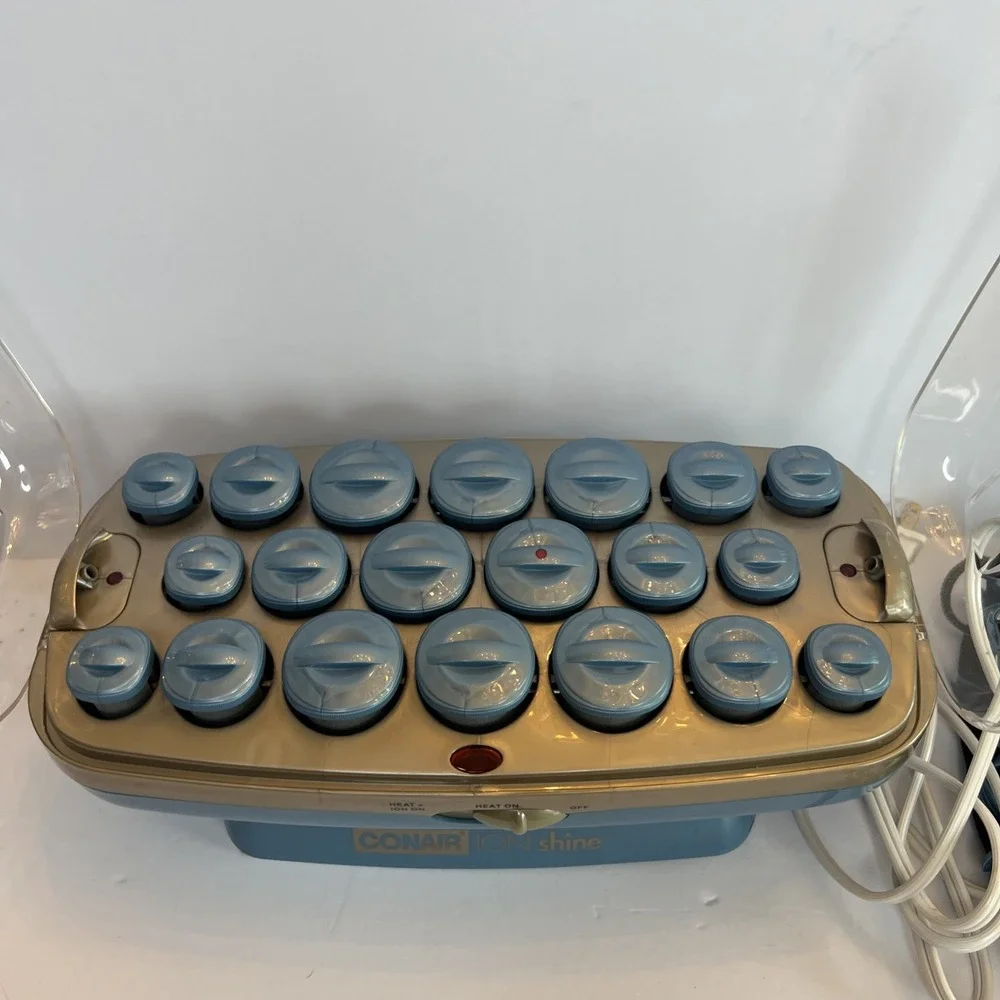 Vintage 2003 Conair Ion Shine CHV26IR Hot Rollers Hair Setter 20 Rollers Clips